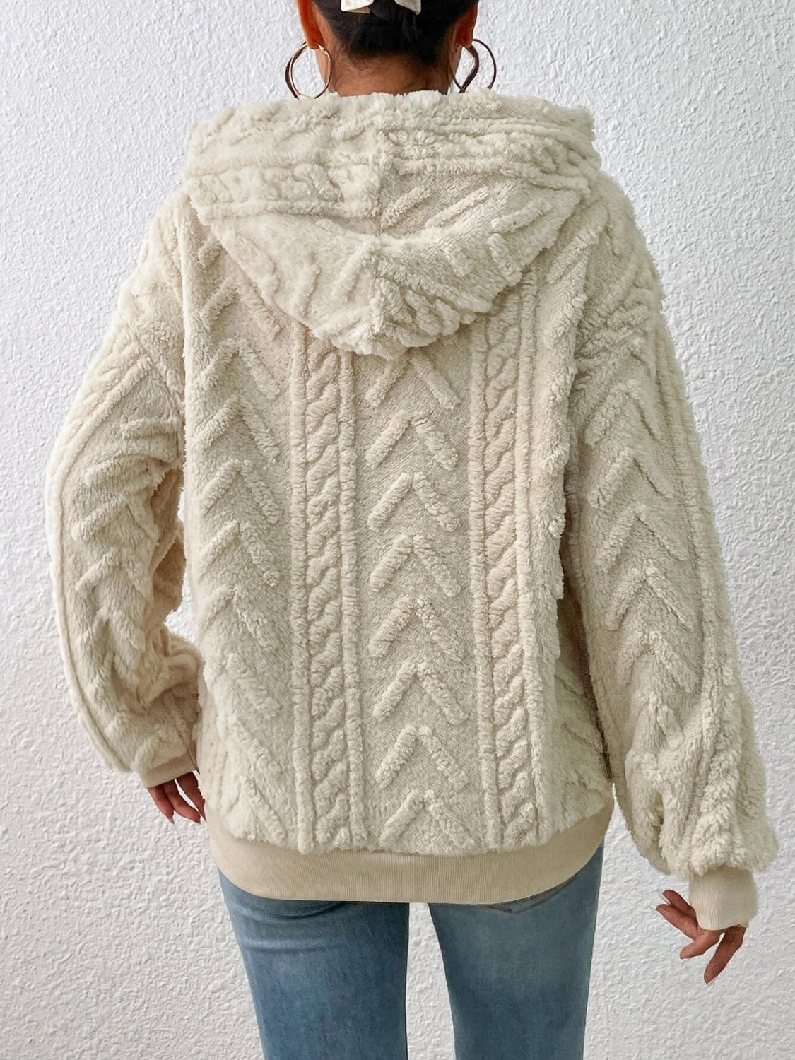 Damen-Hoodie, lässig, Design, weiche Stoffmischung-2