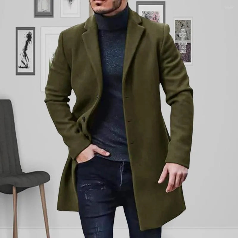 Variant image for Herrenmantel, elegantes Winterdesign, hochwertiger Stoff-13