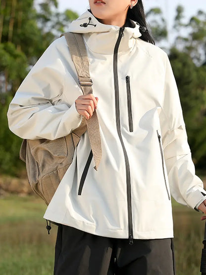 Damenmantel wasserdicht und winddicht mit praktischen Taschen – hochwertiges Material für Outdoor-Aktivitäten 8