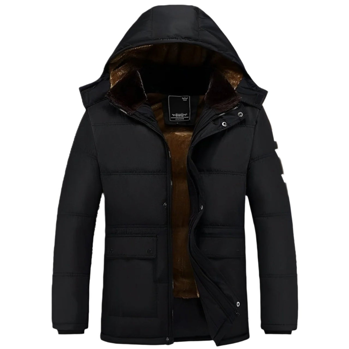 Damen Winterjacke Lang Isoliert Klassisches Design Polyester-4
