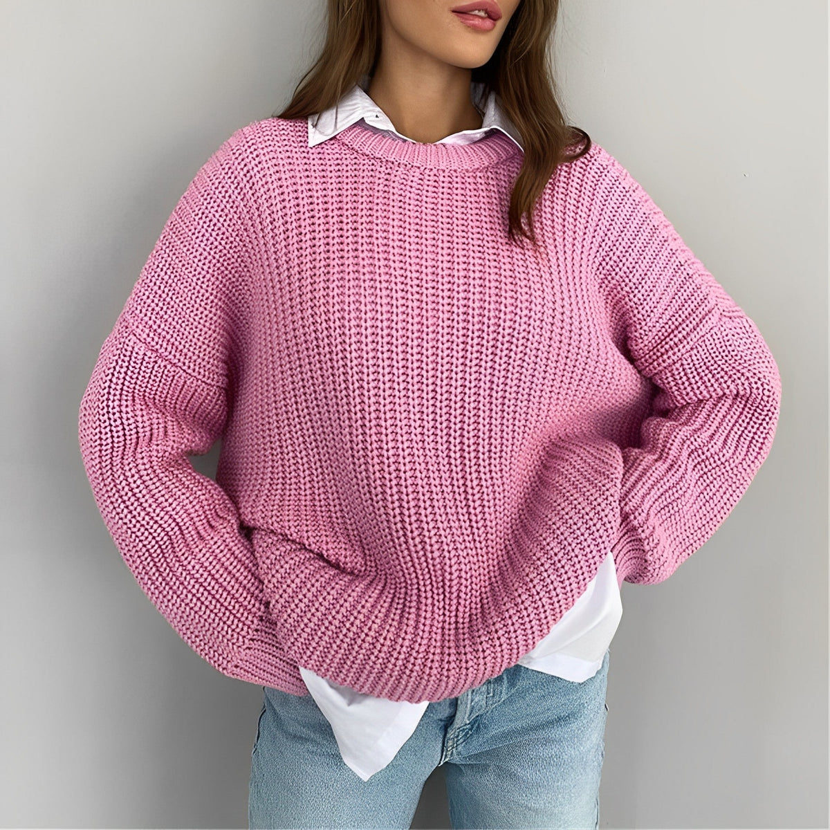 Herren-Pullover, locker, Strickacryl für, klassisches Design-1