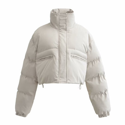 Lange Damen-Winterjacke in Oversize-Passform – Trendige Polyesterjacke für kalte Tage 9