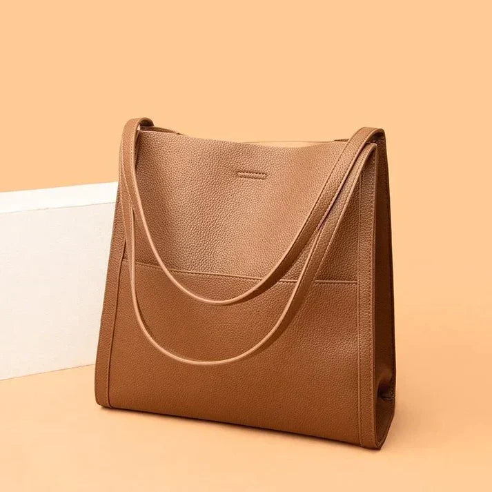 Damen Schultertasche Echtleder Verstellbarer Schulterriemen 4