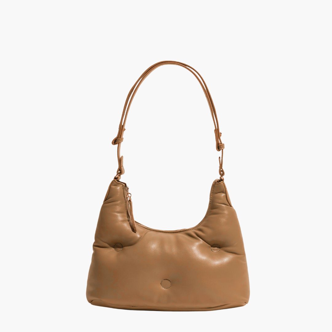 Variant image for Damen Schultertasche Gesteppter Veganleder mit verstellbaren Schulterriemen-4
