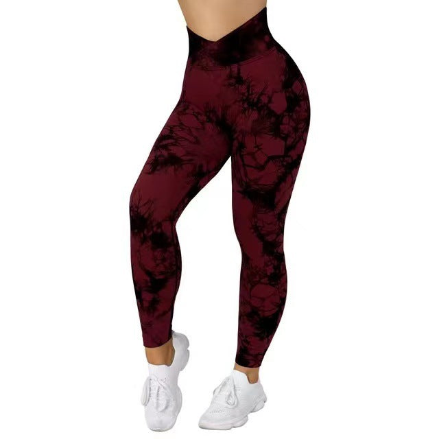Damen-Leggings, nahtloses Design, atmungsaktiver Stoff für Yoga und Training-4