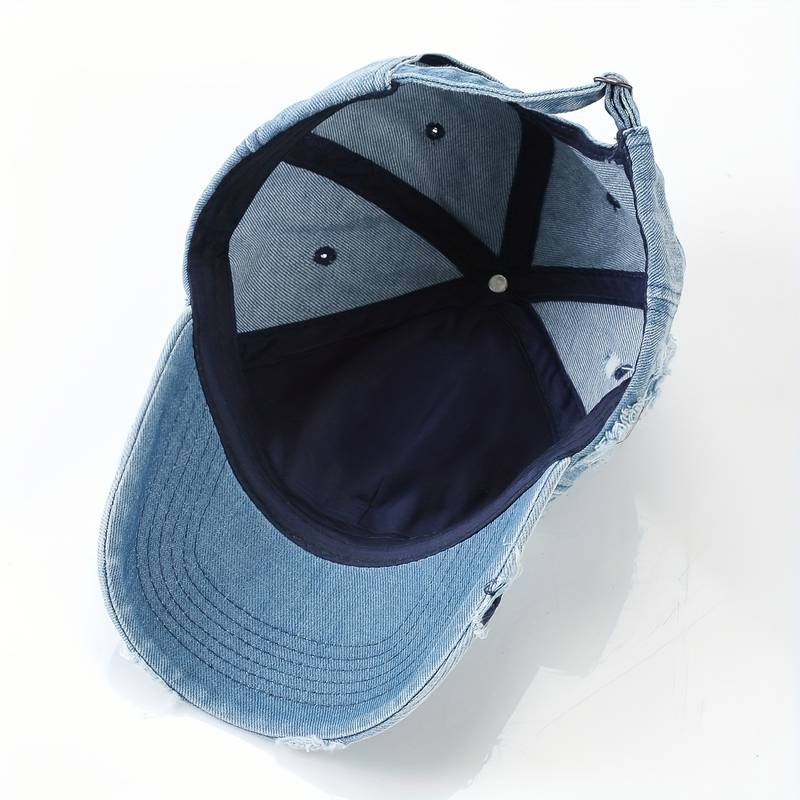 Damenhut Verstellbar Used-Denim-3