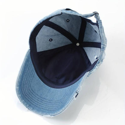 Damenhut Verstellbar Used-Denim-3