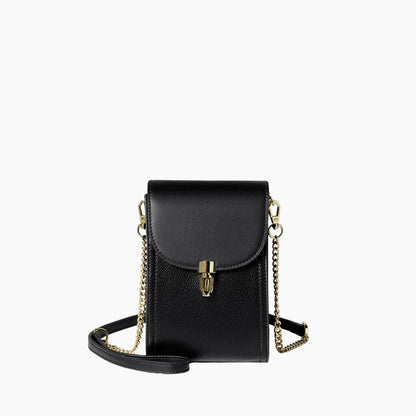 Damen Schultertasche Veganleder Elegant Verstellbare Riemen Kompakt 18,5 cm 8