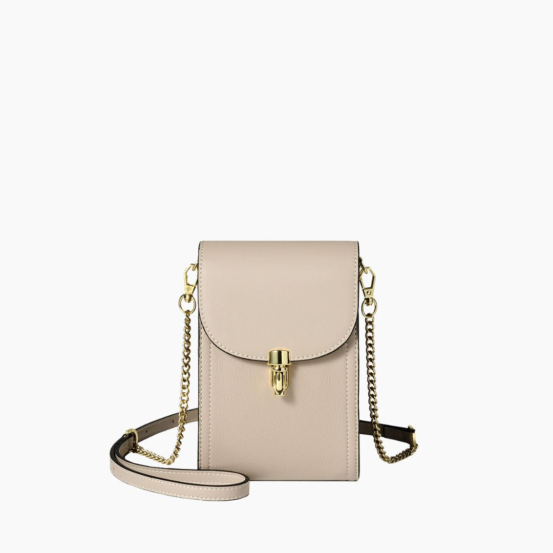 Damen Schultertasche Veganleder Elegant Verstellbare Riemen Kompakt 18,5 cm 7