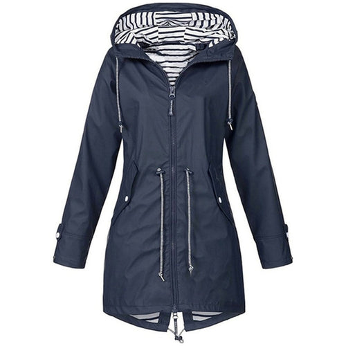 Damenjacke mit Kapuze und warmem Futter, femininer Schnitt, hochwertiges Material 1