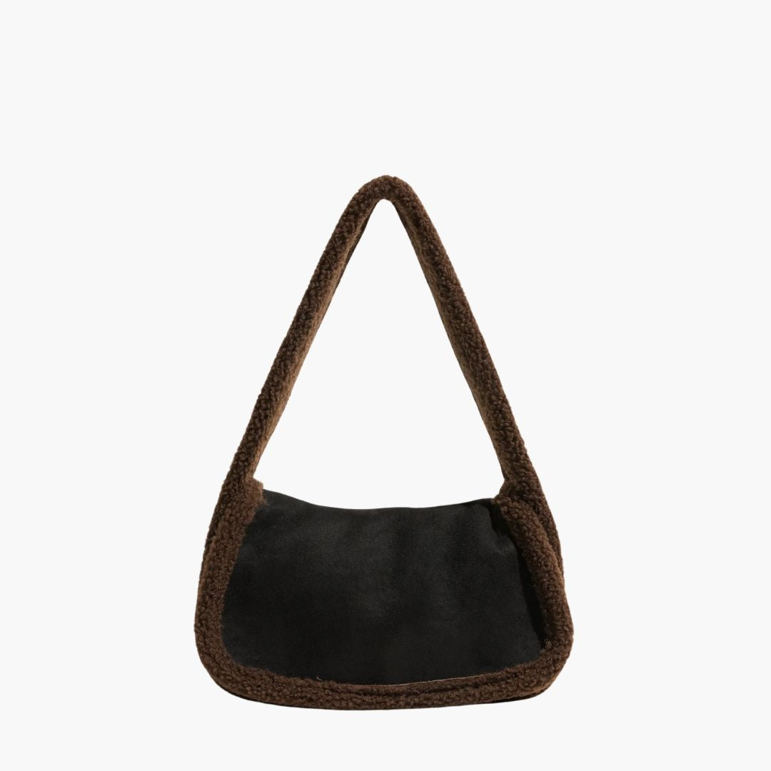 Variant image for Damen-Handtasche, klein, weich, Polyester, mit Kunstfell-3