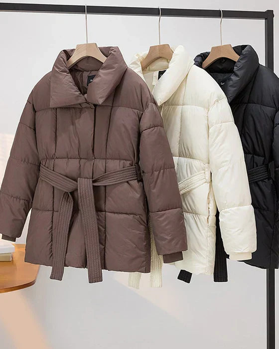 Damen-casual-Jacke, leichte Füllung, mit Revers-2