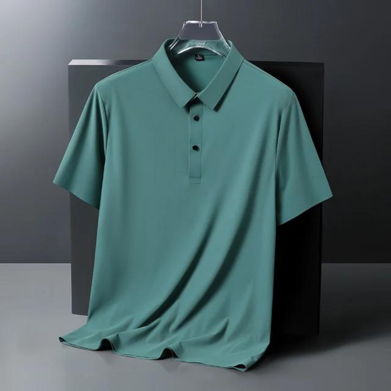 Herren-Polohemd, klassische Seide, zeitloses Design-6