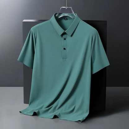 Herren-Polohemd, klassische Seide, zeitloses Design-6