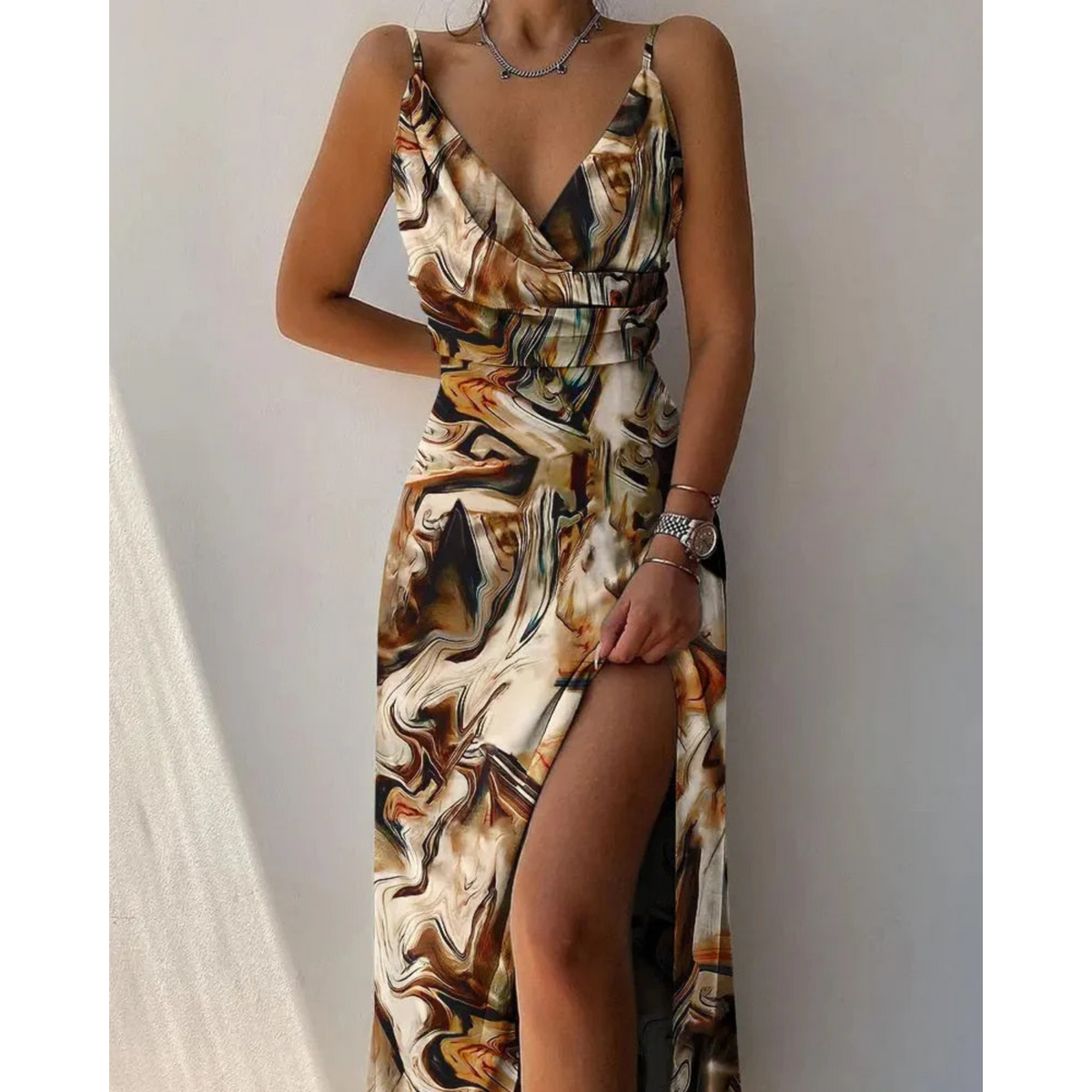 Damen-Sommerkleid, leicht und luftig, für Mittsommer und Sommer-6