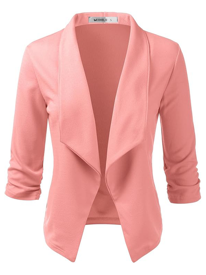 Variant image for Damen-Mantel Offene Front Schlicht Hochwertiges Material-8