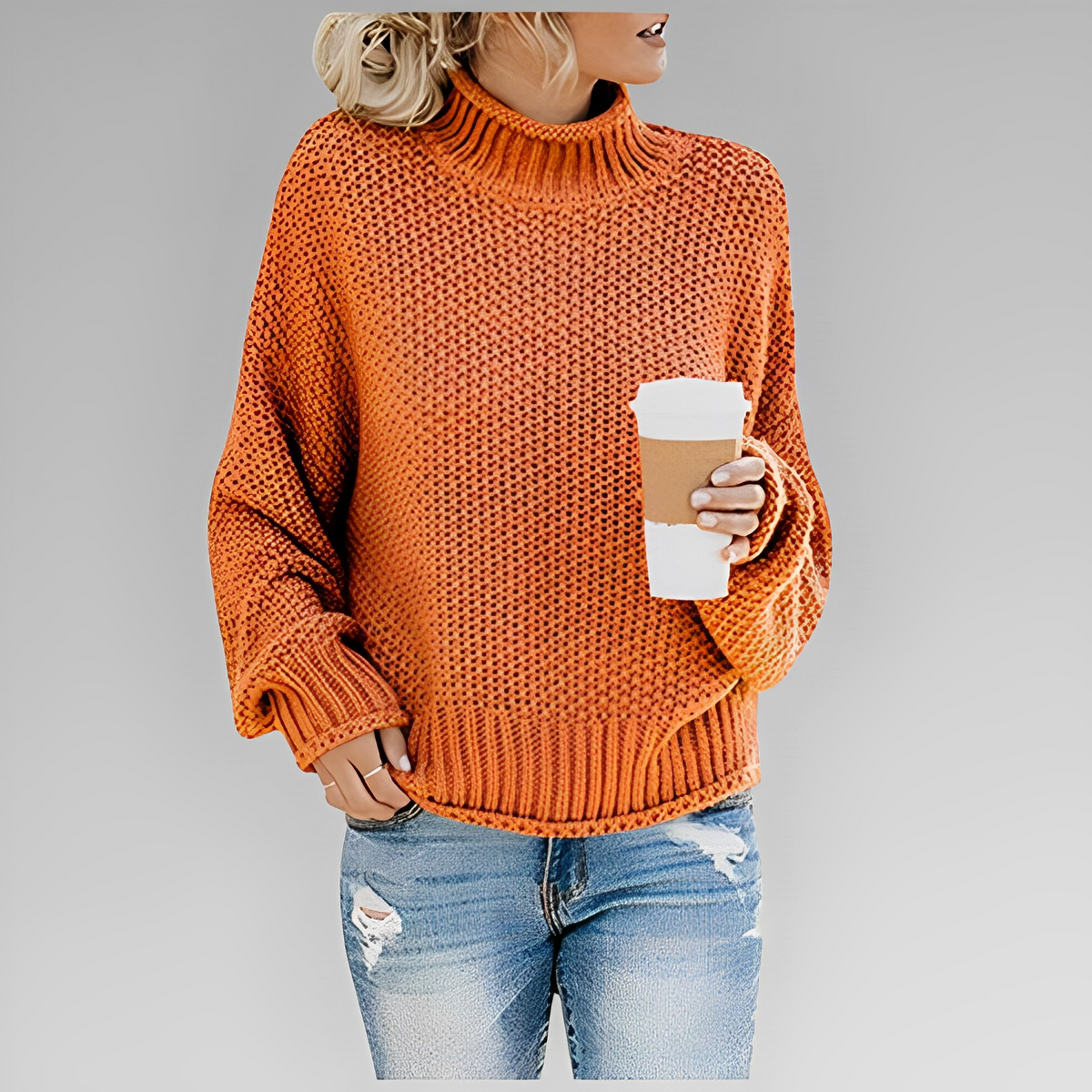 Winterpullover für Damen aus 100% Acryl – weicher und warmer Pullover mit vielseitigem Design, mehrere Größen S-XL 1