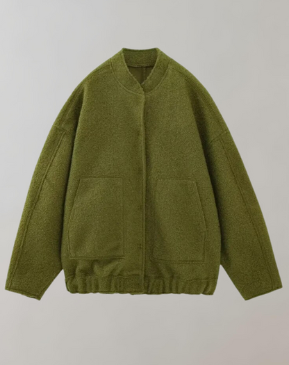 Damenjacke Bomber Lässig Polyester mit dekorativem Design 6