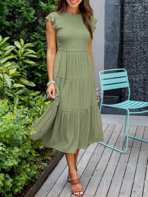 Damen-Sommerkleid, leicht und luftig, für Mittsommer und Fest 10