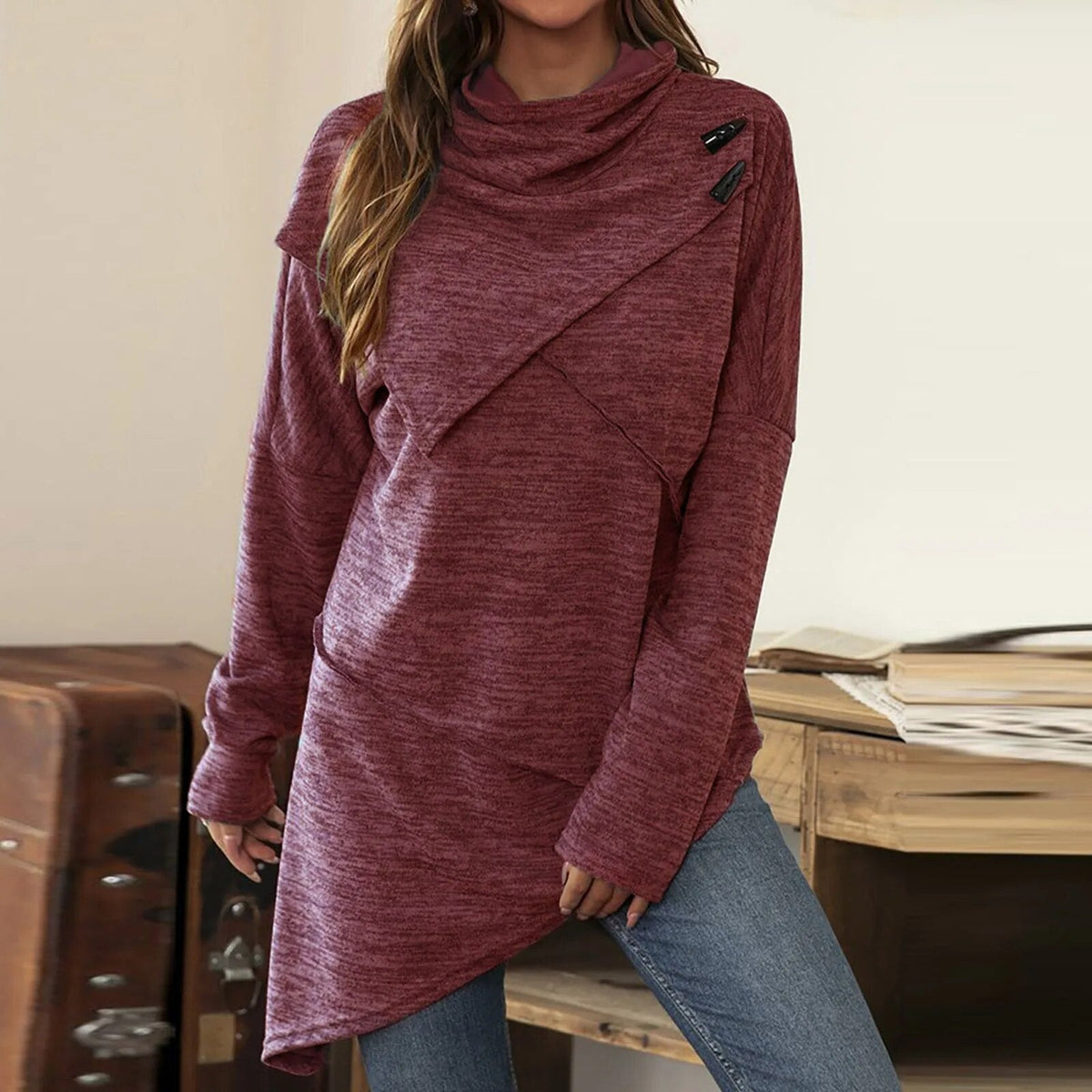 Herren-Pullover, kuschelig, Strickacryl für, Rundhalsausschnitt 8