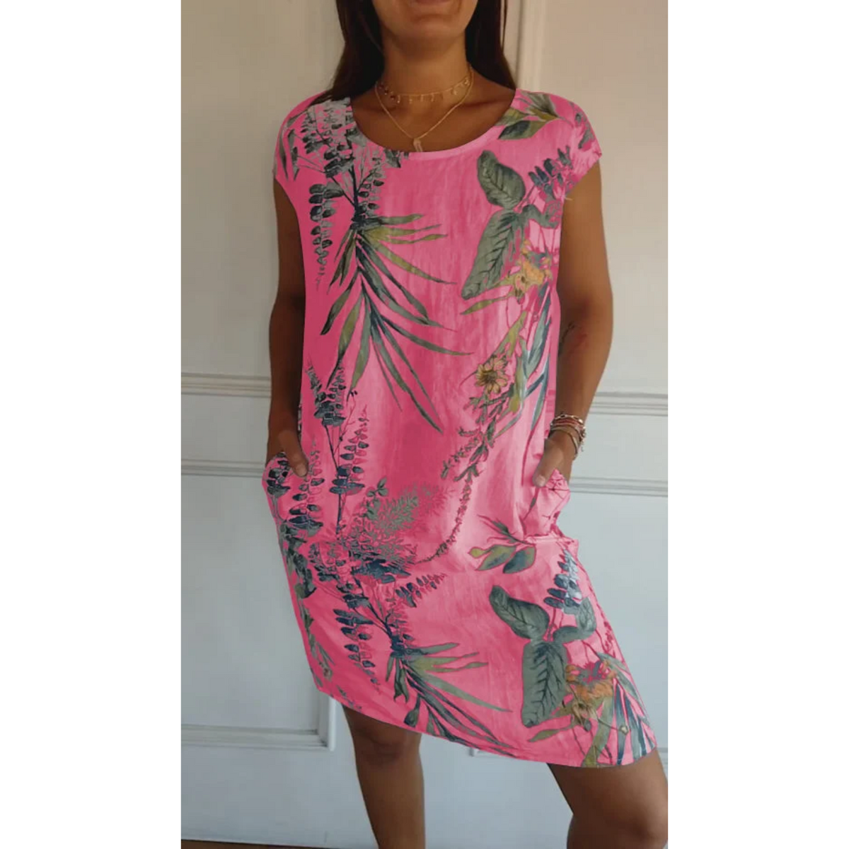 Damenkleid aus weichem Stoffmix im klassischen Schnitt – passt für Fest und Alltag, erhältlich in mehreren Farben und Größen S-XL 10