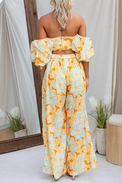 Damen-High-Waist-Palazzo-Hose Weites Bein Baumwolle Polyester 2