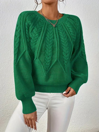 Variant image for Damen-Zopf-Strickpullover, casual Acryl, elegant-41