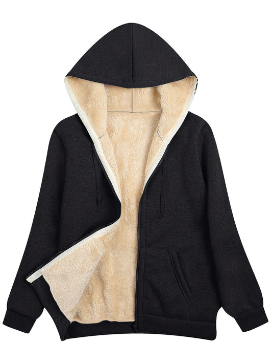 Schwarzer Herren-Hoodie mit Fleecefutter – Klassisches Design und weiches Fleece für eine bequeme Passform 1