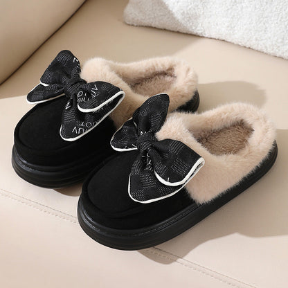 Damen-Pantoffeln, Plüsch, Loop-Design, weiche und stabile Sohle 3
