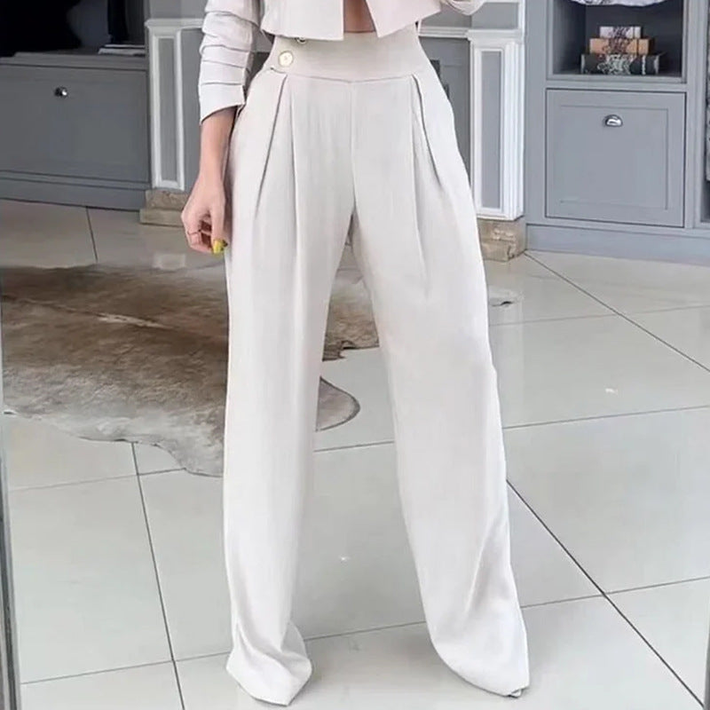 Hosen-Set für Damen mit Bluse und Hose aus Polyester – elegantes und vielseitiges Outfit in Größen S-XL 3