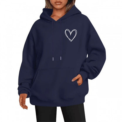 Variantenbild für Langer Damen-Hoodie, lässiges Design, 100% Baumwolle-49