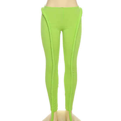 Damen-Hose, schmale Passform, langer Schnitt, mit elastischem Bund-4