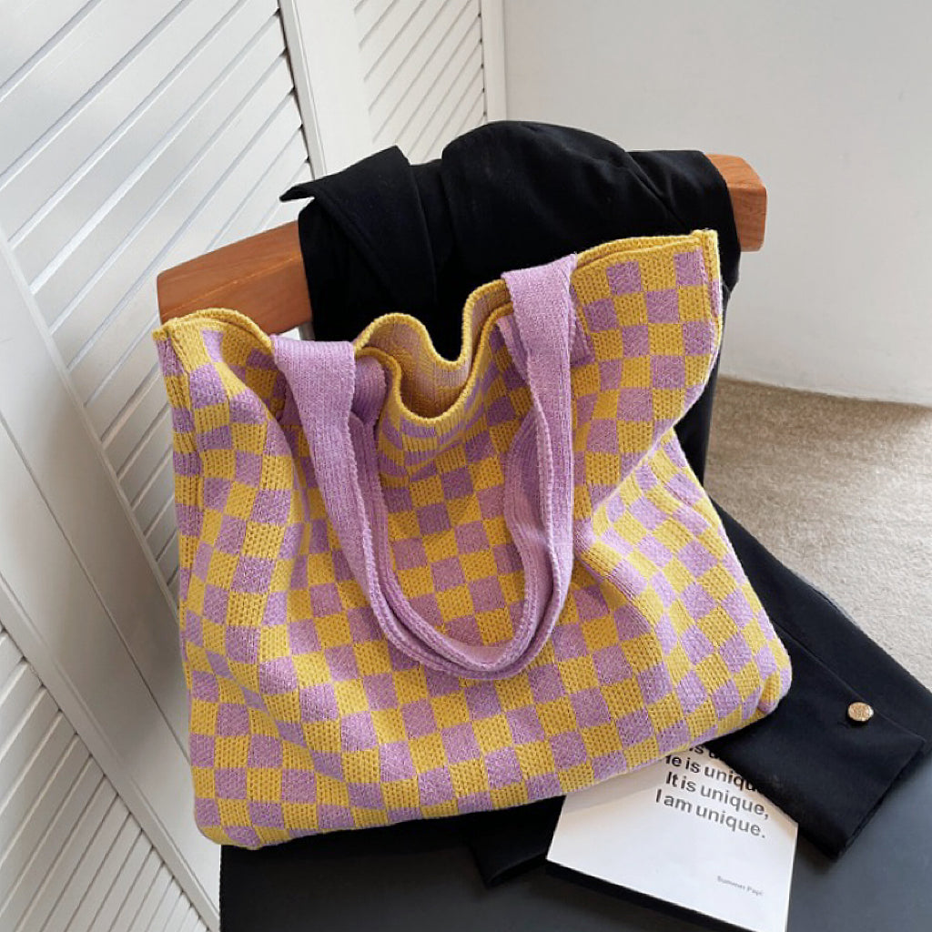 Variant image for Damen Tragetasche Gestrickt Multifunktional Weiche Mischung-4