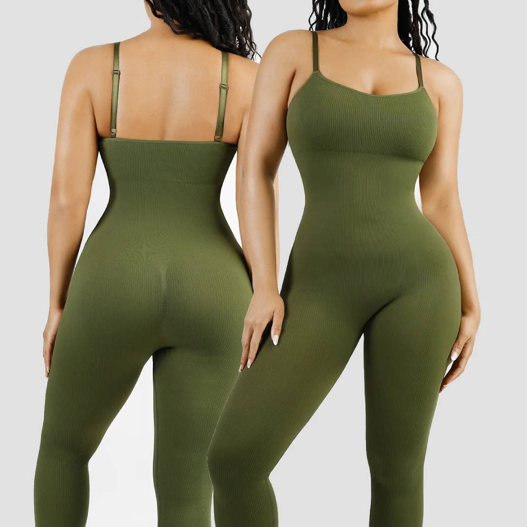 Damen-Jumpsuit Rauchig Nylon Elasthan-5