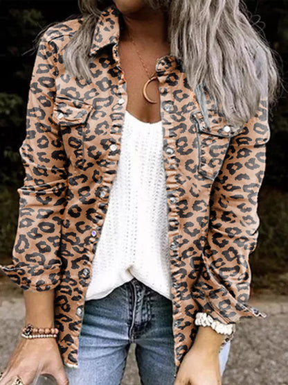 Damen-Freizeitjacke mit langen Ärmeln aus Baumwolle und Polyester – modernes und schickes Design für Herbst/Winter 5