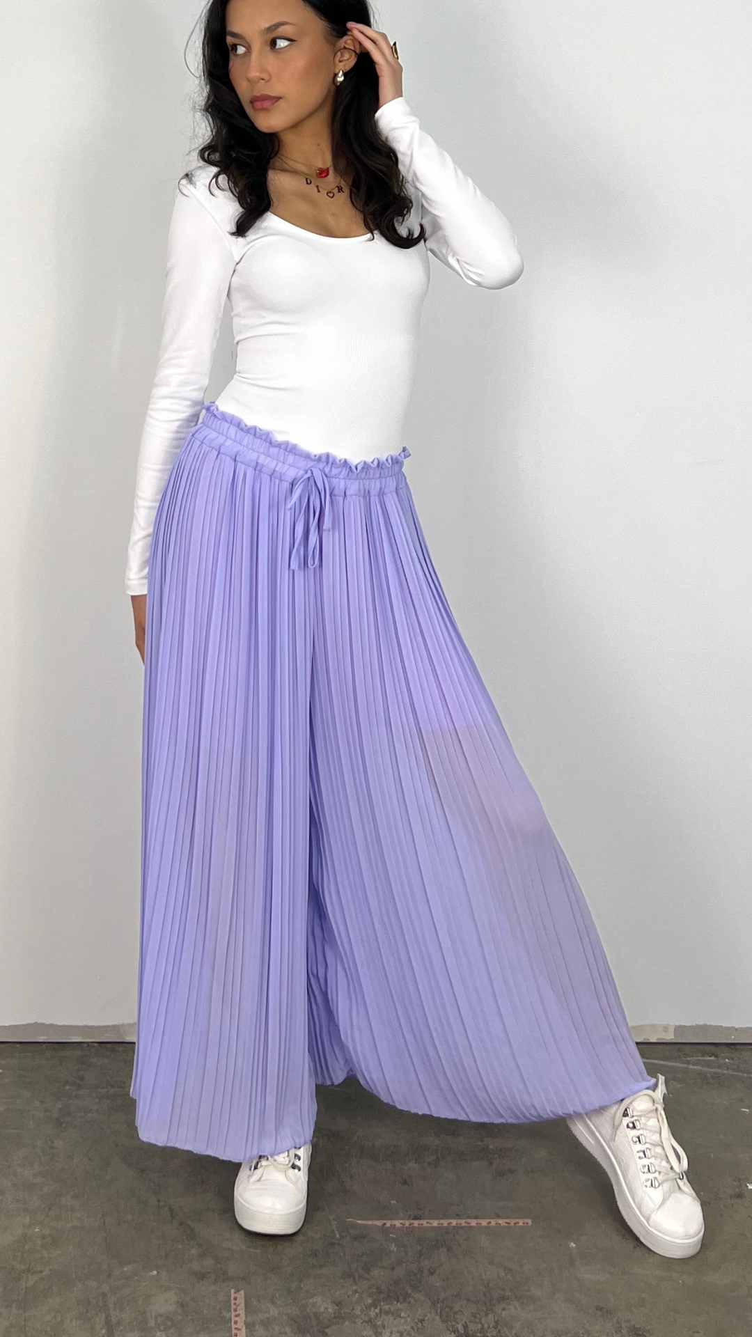 Hose mit Gummizug in Taille Damen Schick Elastische Hose für Alltag 10
