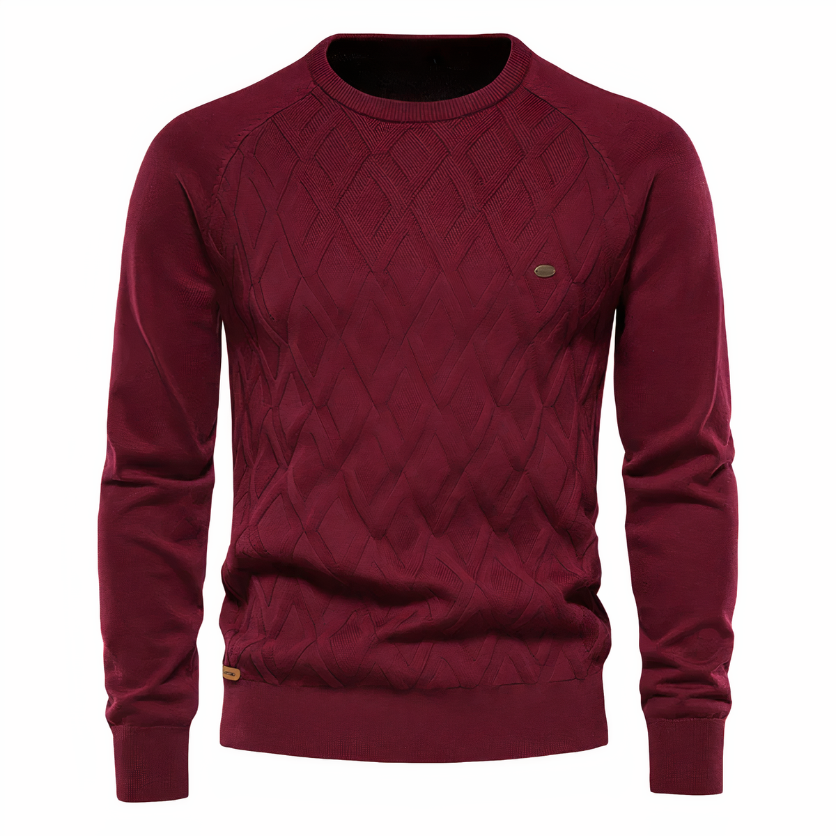 Damen-Strickpullover aus weicher Wolle mit Diamantmuster – elegant und bequem für Alltags- und Festlook 5