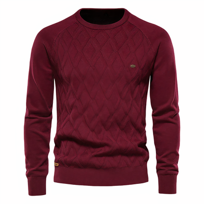 Damen-Strickpullover aus weicher Wolle mit Diamantmuster – elegant und bequem für Alltags- und Festlook 5