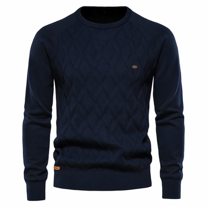 Damen-Strickpullover aus weicher Wolle mit Diamantmuster – elegant und bequem für Alltags- und Festlook 6