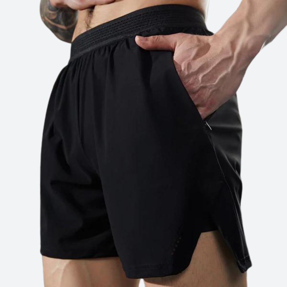 Herren-Shorts, sportliches Set, zweiteiliges Polyester-1