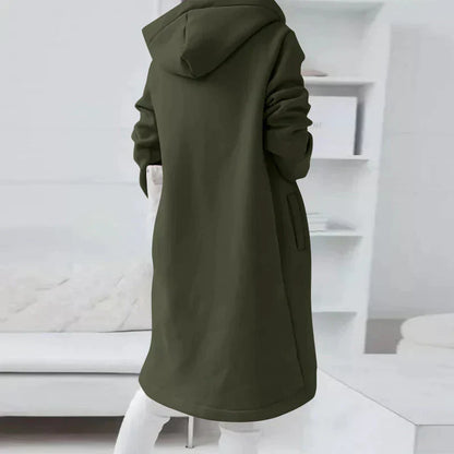 Damenjacke Hoodie mit Reißverschluss und Kapuze aus Baumwolle und Polyester 9