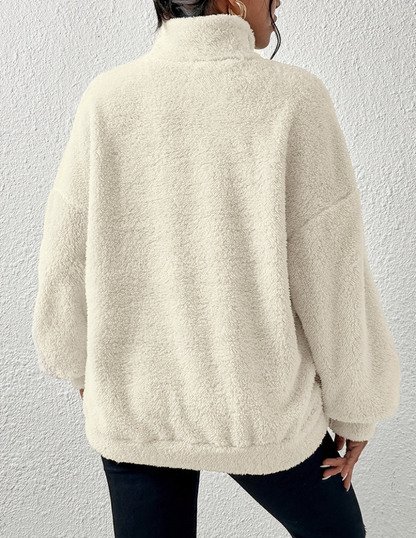 Damen-Fleecejacke aus weichem Fleece mit entspannter Passform – perfekt für kalte Wintertage 2
