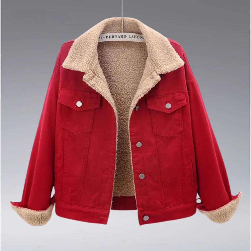 Variant image for Damen Winterjacke Lang Denim mit Wollfutter-1