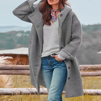 Variant image for Damen-Mantel Modern Vielseitig Polyester Baumwolle-19