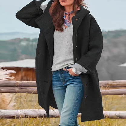 Variant image for Damen-Mantel Modern Vielseitig Polyester Baumwolle-13