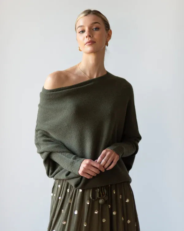 Variant image for Damen-Pullover, asymmetrische weiche Mischung-7