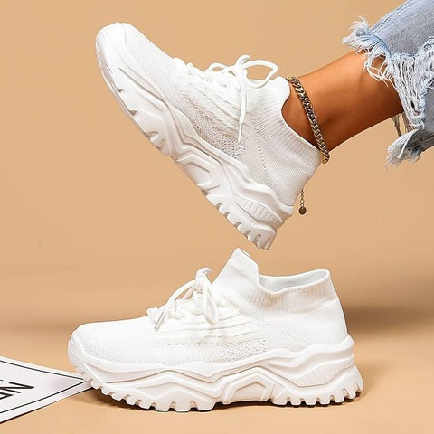 Damen-Sneaker, atmungsaktives Material, Fußstütze, bequemes Design 3