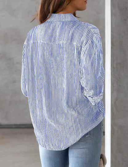Bluse Damen mit Knopfdetails Leichtes Material für lockerem Stil 3