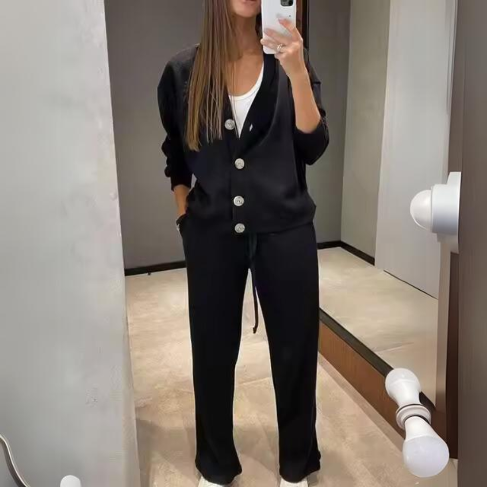 Damen-Gilet, Set, lässiger Stil, weich, Baumwolle 2