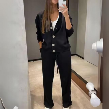 Damen-Gilet, Set, lässiger Stil, weich, Baumwolle 2